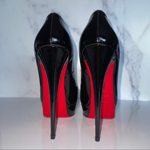 Christian Louboutin Lady Peep Black Patent Size 42 - Picture 10 of 10